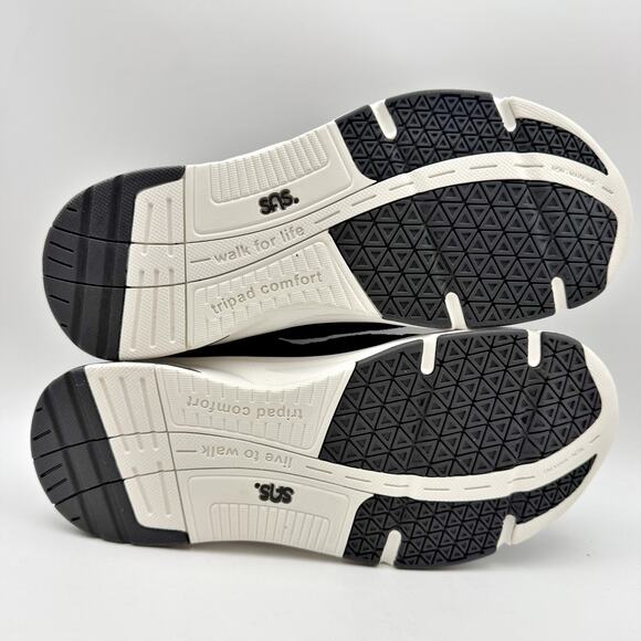 SAS Womens Tour Mesh Comfort Walking Sneaker US 8 WW EU 38.5 Black Leather NIB - Picture 11 of 12